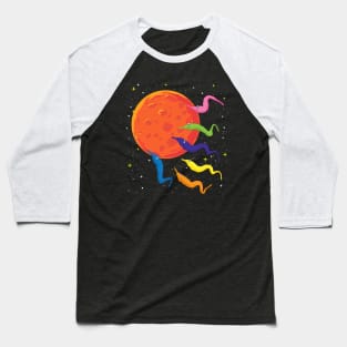 Worms Attack Mars Baseball T-Shirt